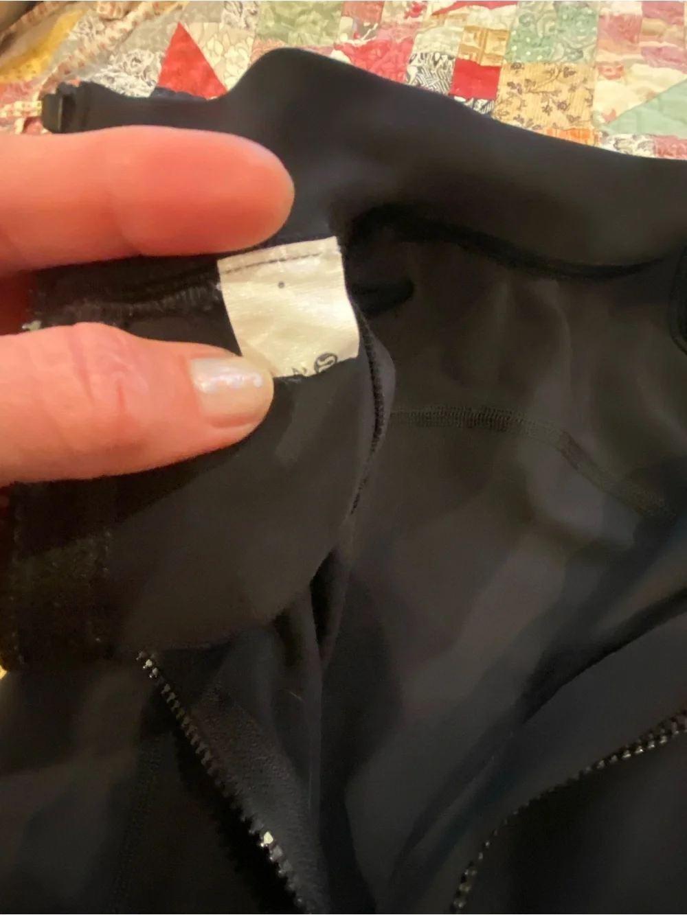 lululemon athletica Black Long-Sleeve One-Piece Swimsuit